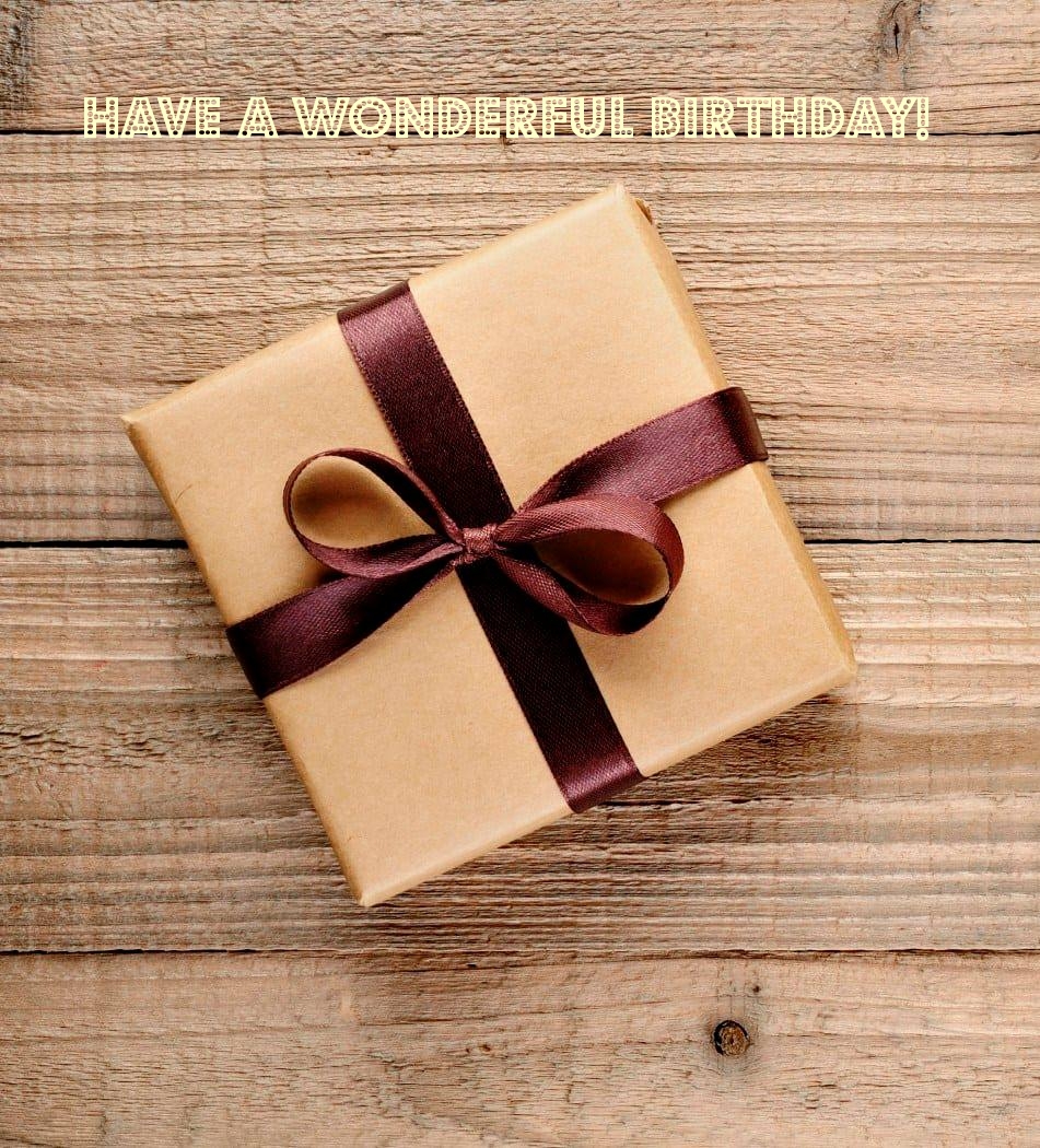 Have a wonderful birthday!