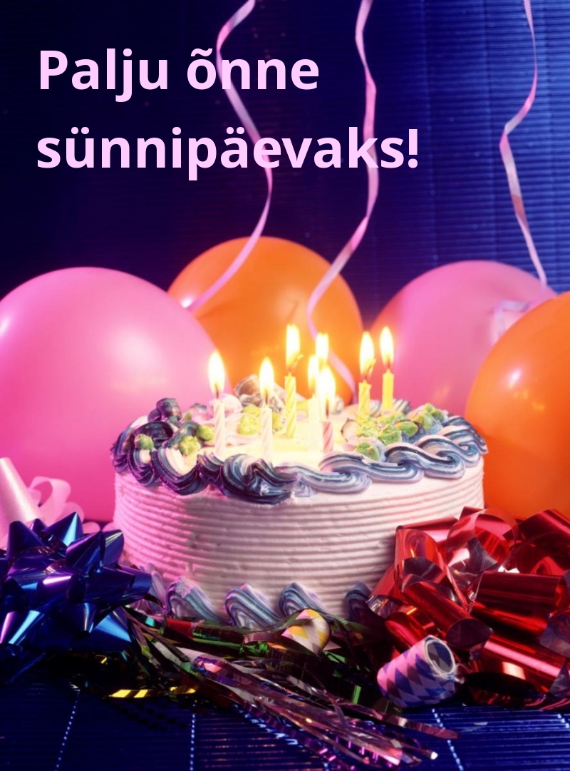 Palju õnne sünnipäevaks!