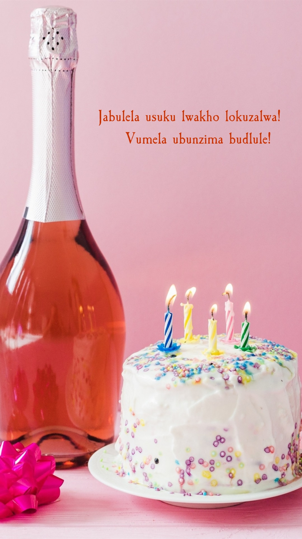 Jabulela usuku lwakho lokuzalwa! Vumela ubunzima budlule!