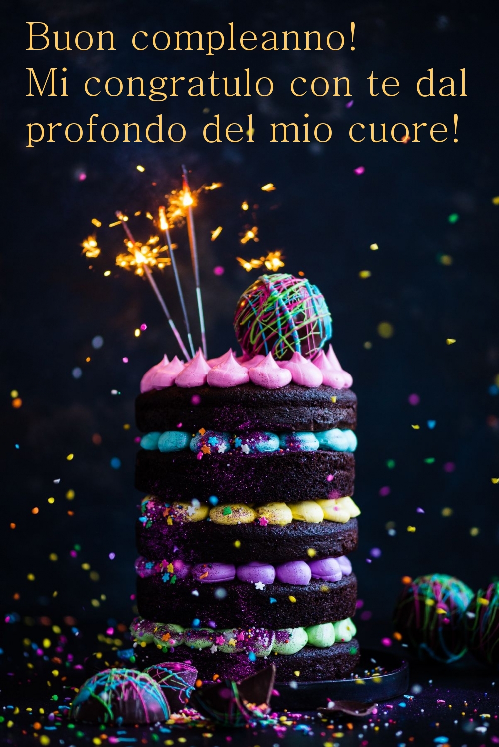 Buon compleanno! Mi congratulo con te dal 