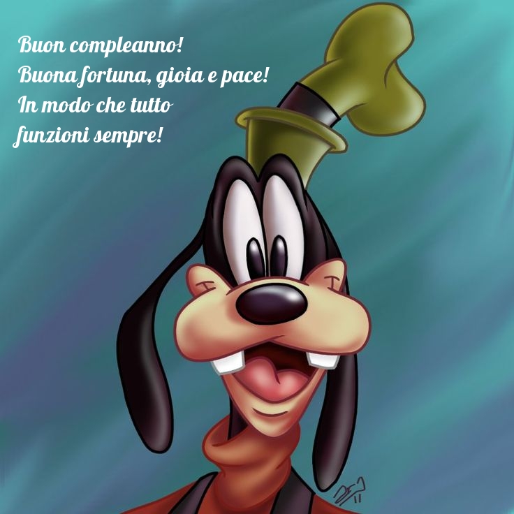 Buon compleanno! Buona fortuna, gioia e pace!