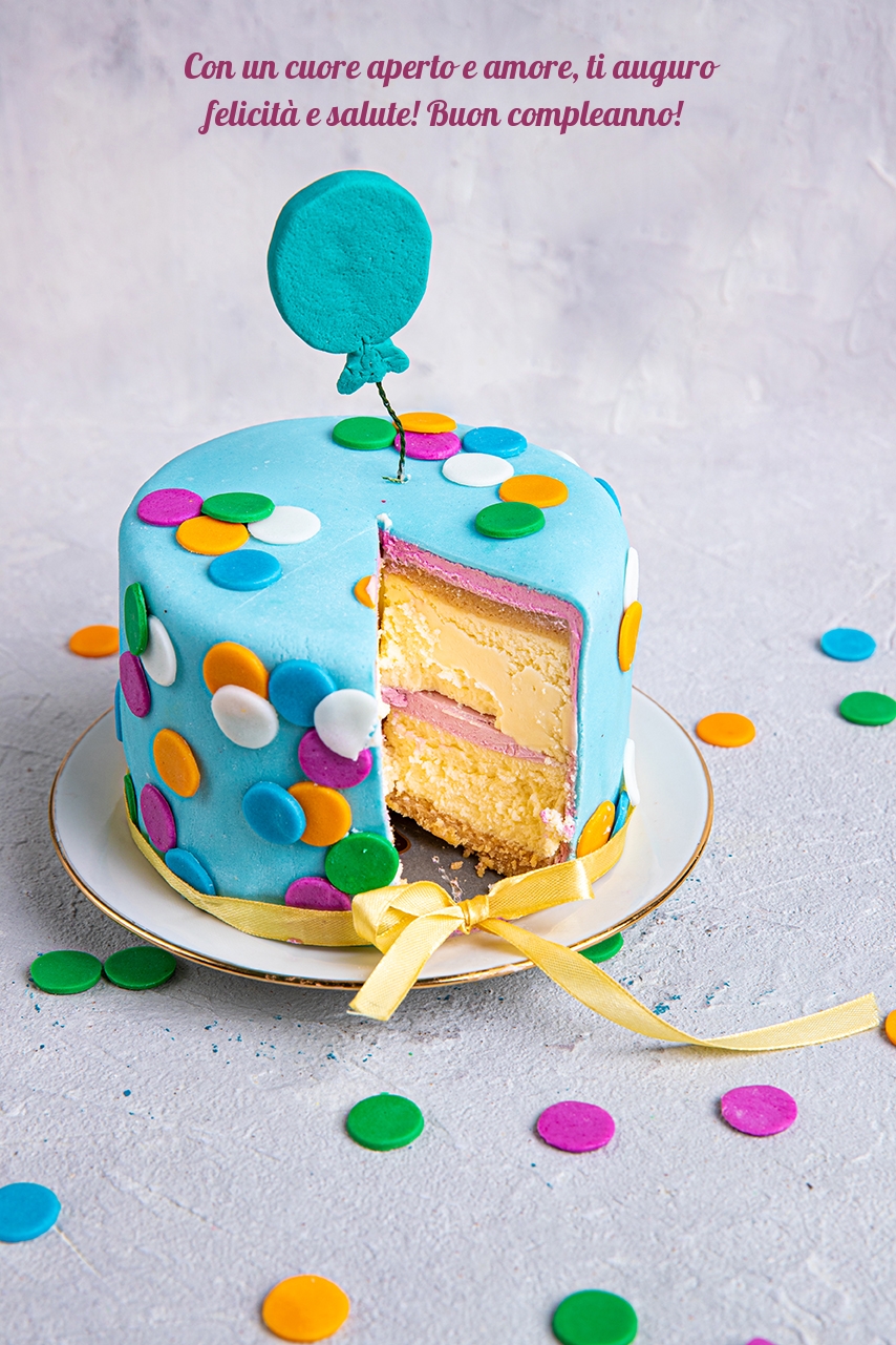 Con un cuore aperto e amore, ti auguro 