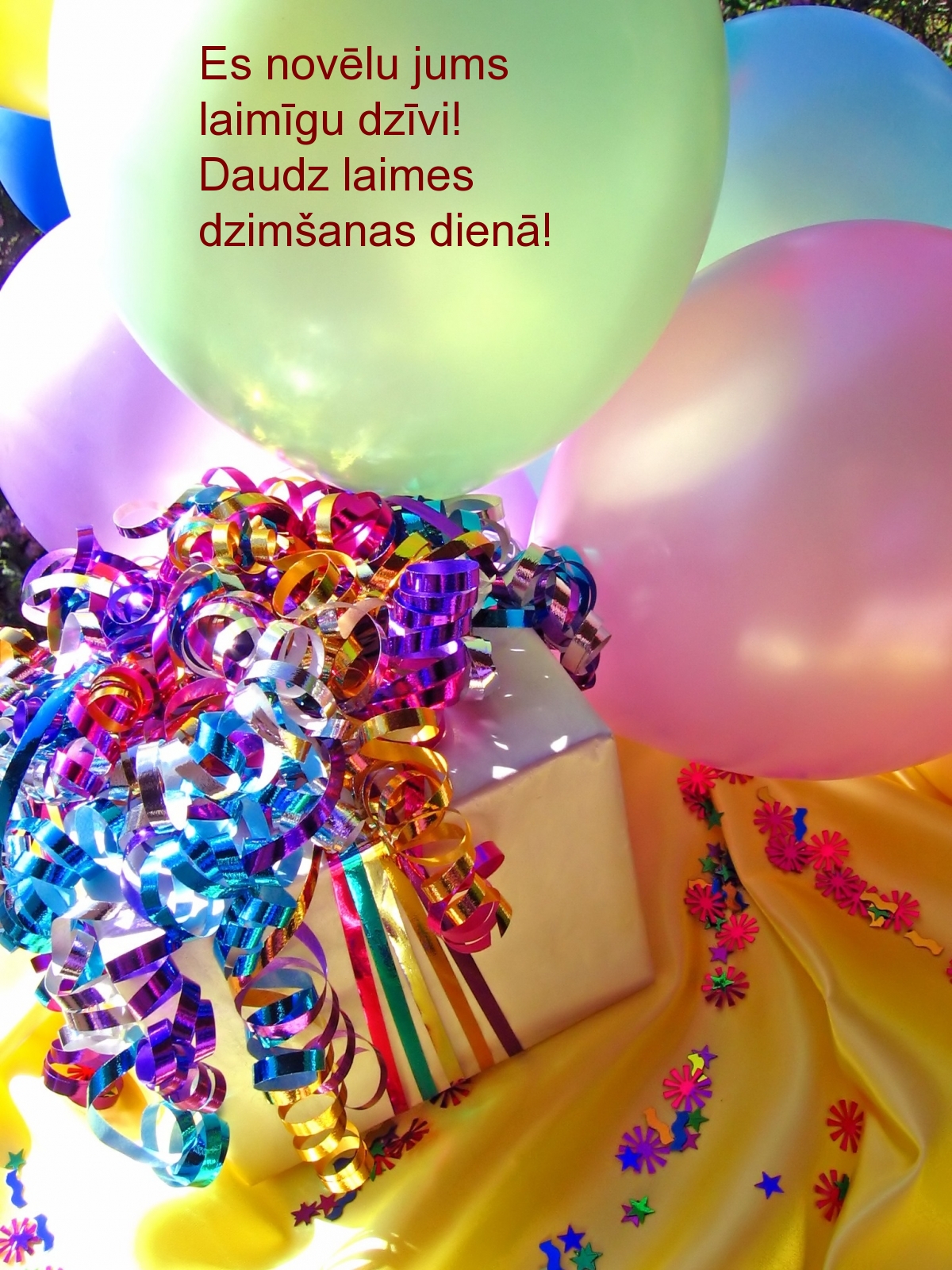 Daudz laimes dzimšanas dienā!