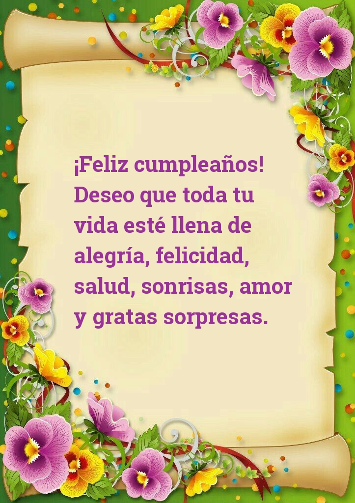 ¡Feliz cumpleaños! 