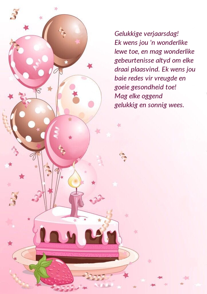 Gelukkige verjaarsdag! 