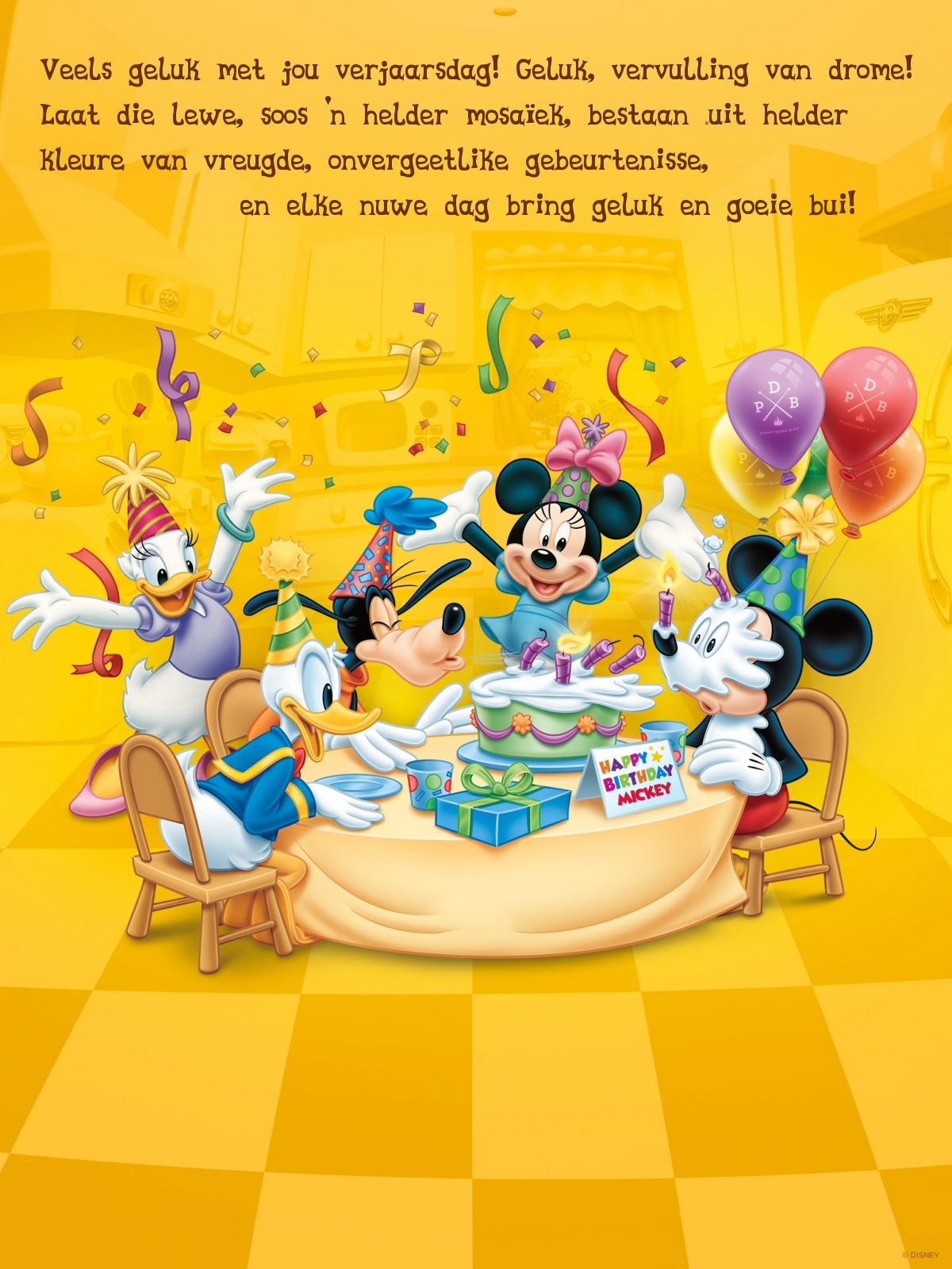Veels geluk met jou verjaarsdag! 