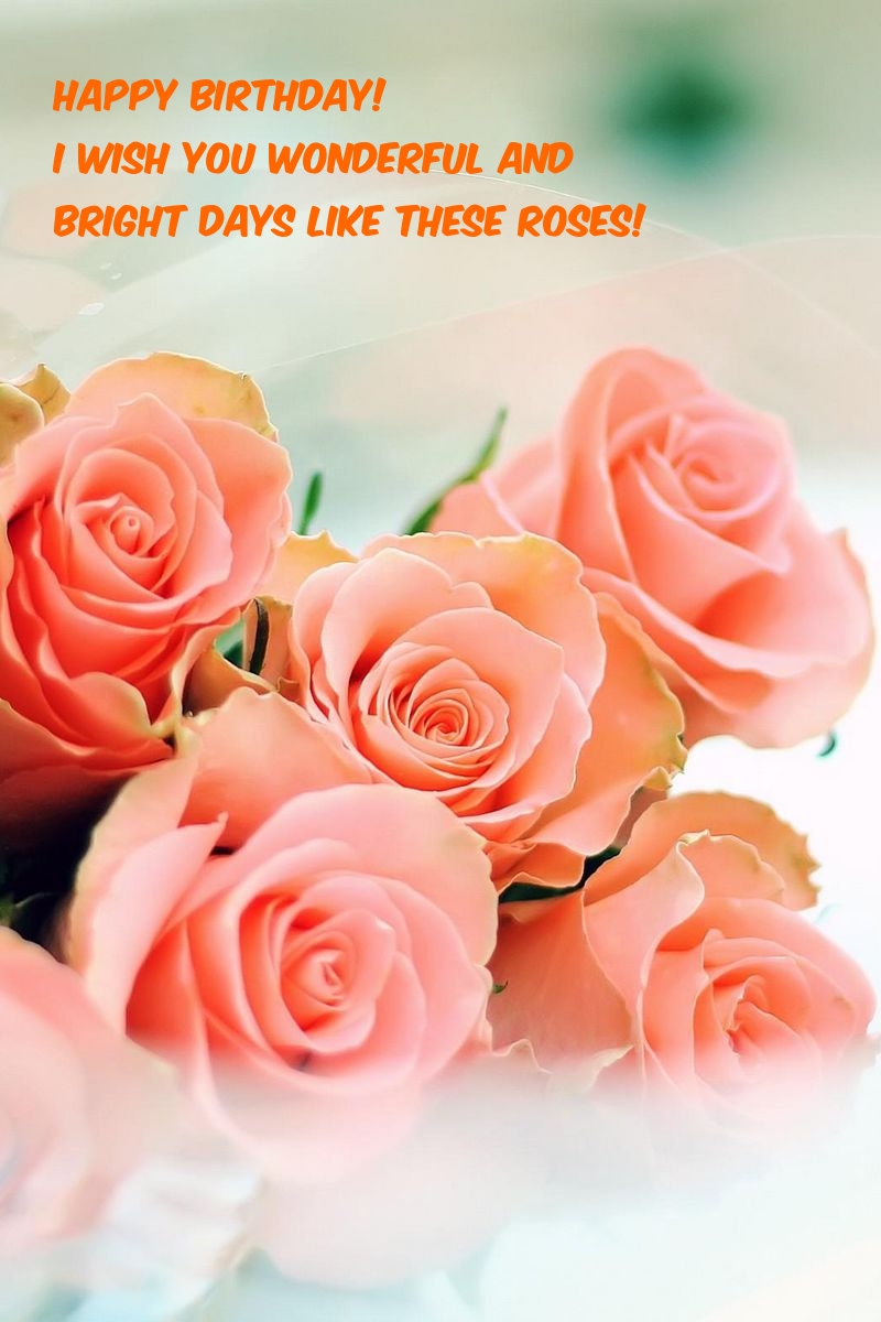 Happy Birthday! I wish you wonderful