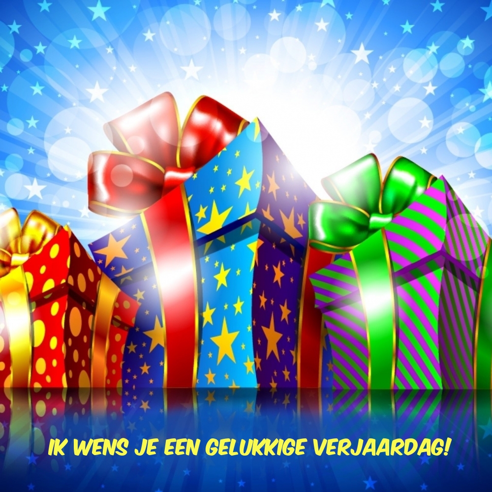 Ik wens je een gelukkige verjaardag!
