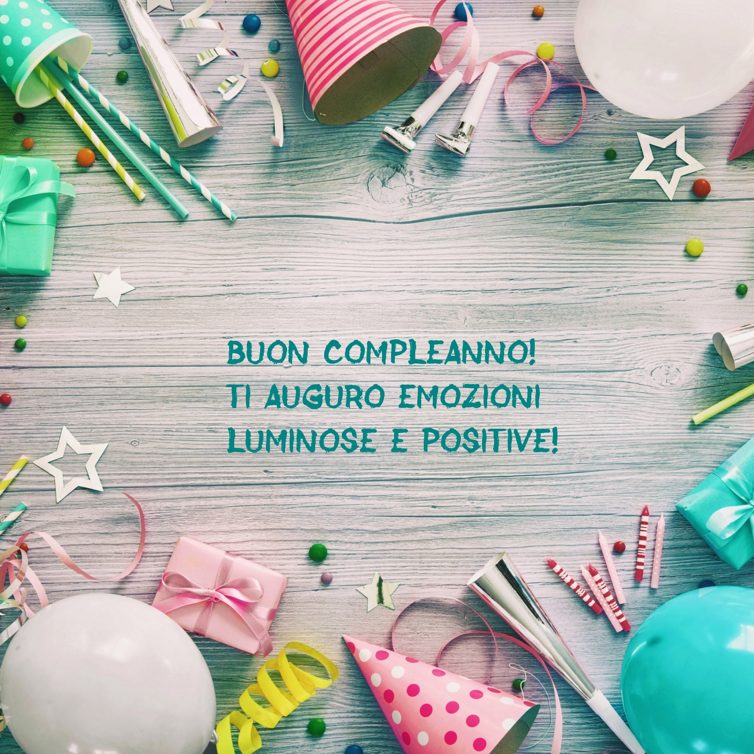 Buon compleanno! Ti auguro emozioni luminose e positive!