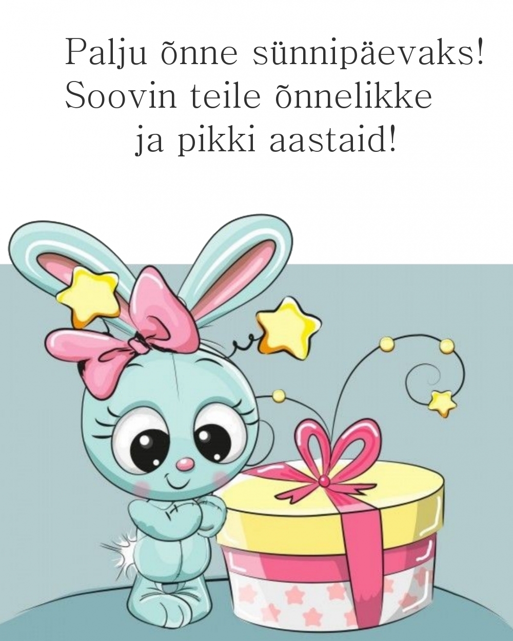 Palju õnne sünnipäevaks! Palju õnne sünnipäevaks!