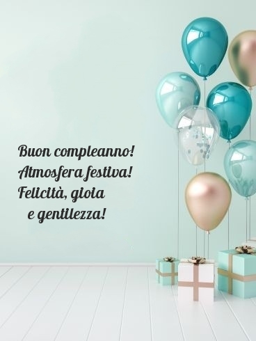Buon compleanno! Atmosfera festiva!