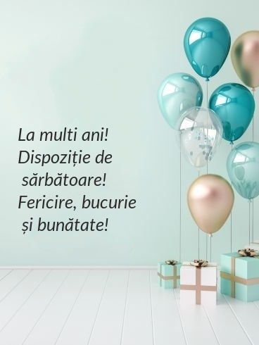 La multi ani! Dispoziție de sărbătoare!