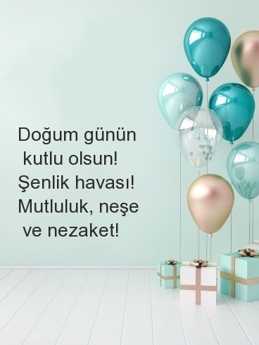 Doğum günün kutlu olsun! Şenlik havası!