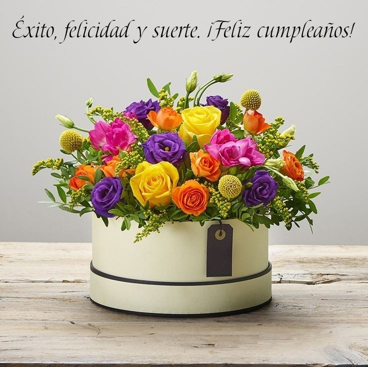 Éxito, felicidad y suerte. ¡Feliz cumpleaños!
