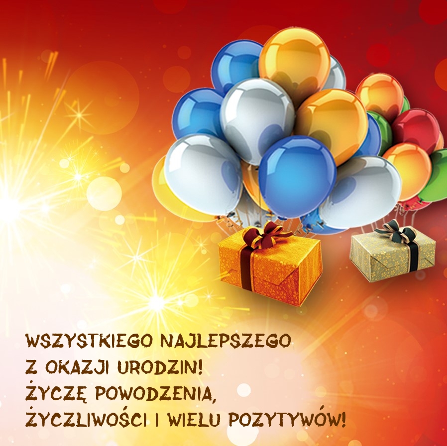 Wszystkiego najlepszego z okazji urodzin! Życzę powodzenia