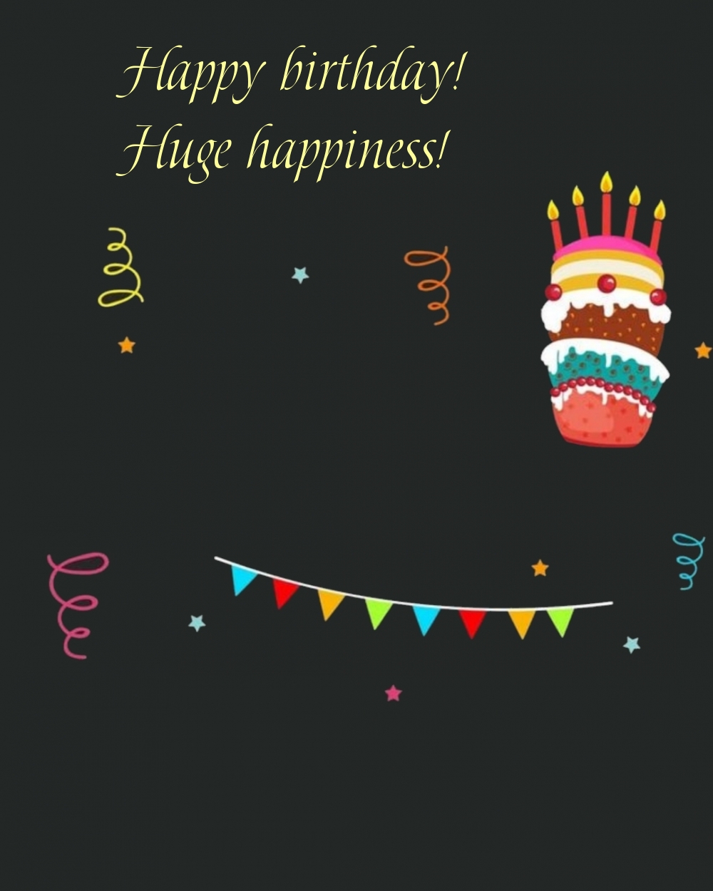 Happy birthday! Huge happiness!