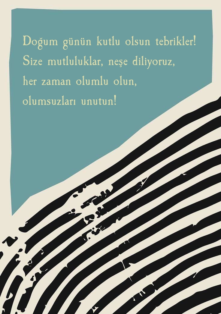 Doğum günün kutlu olsun tebrikler! Size mutluluklar, neşe diliyoruz