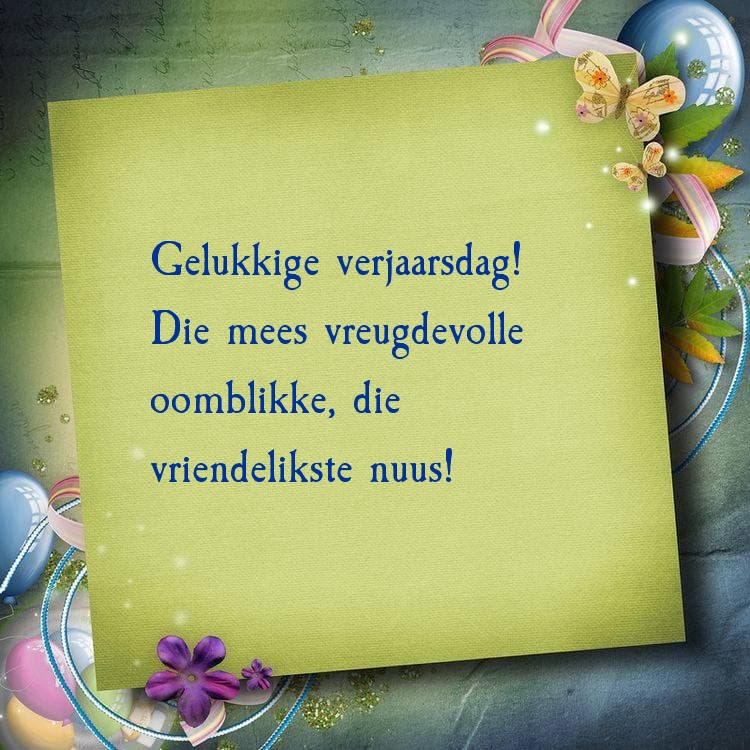Gelukkige verjaarsdag! Die mees vreugdevolle oomblikke
