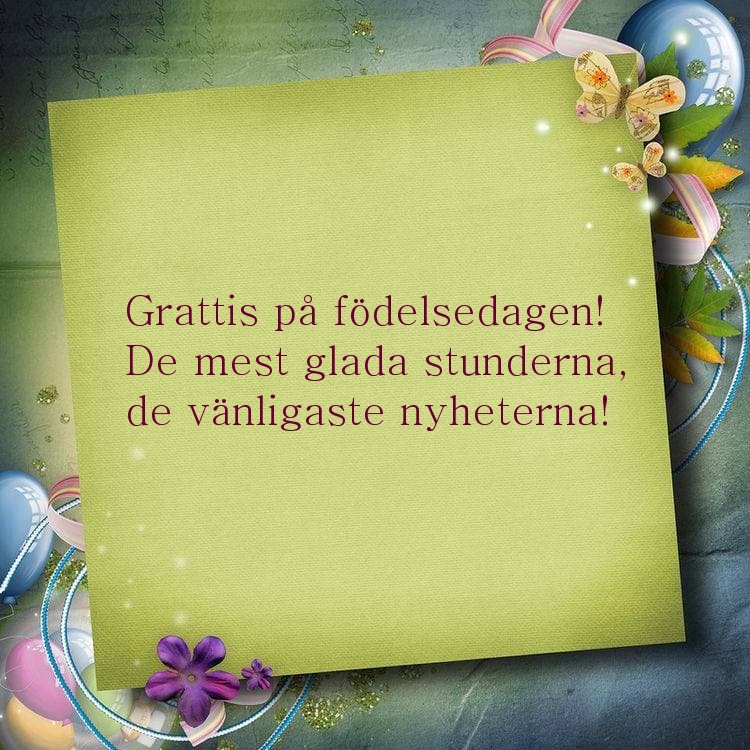 Grattis på födelsedagen! De mest glada stunderna