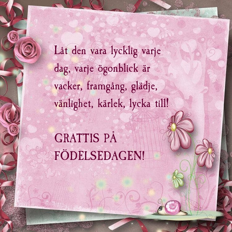 Grattis på födelsedagen! Låt den vara lycklig varje dag