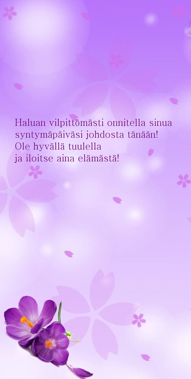 Ole hyvällä tuulella ja iloitse aina elämästä!
