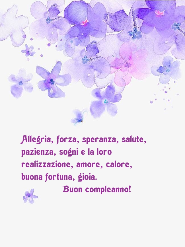 Buon compleanno! Allegria, forza, speranza