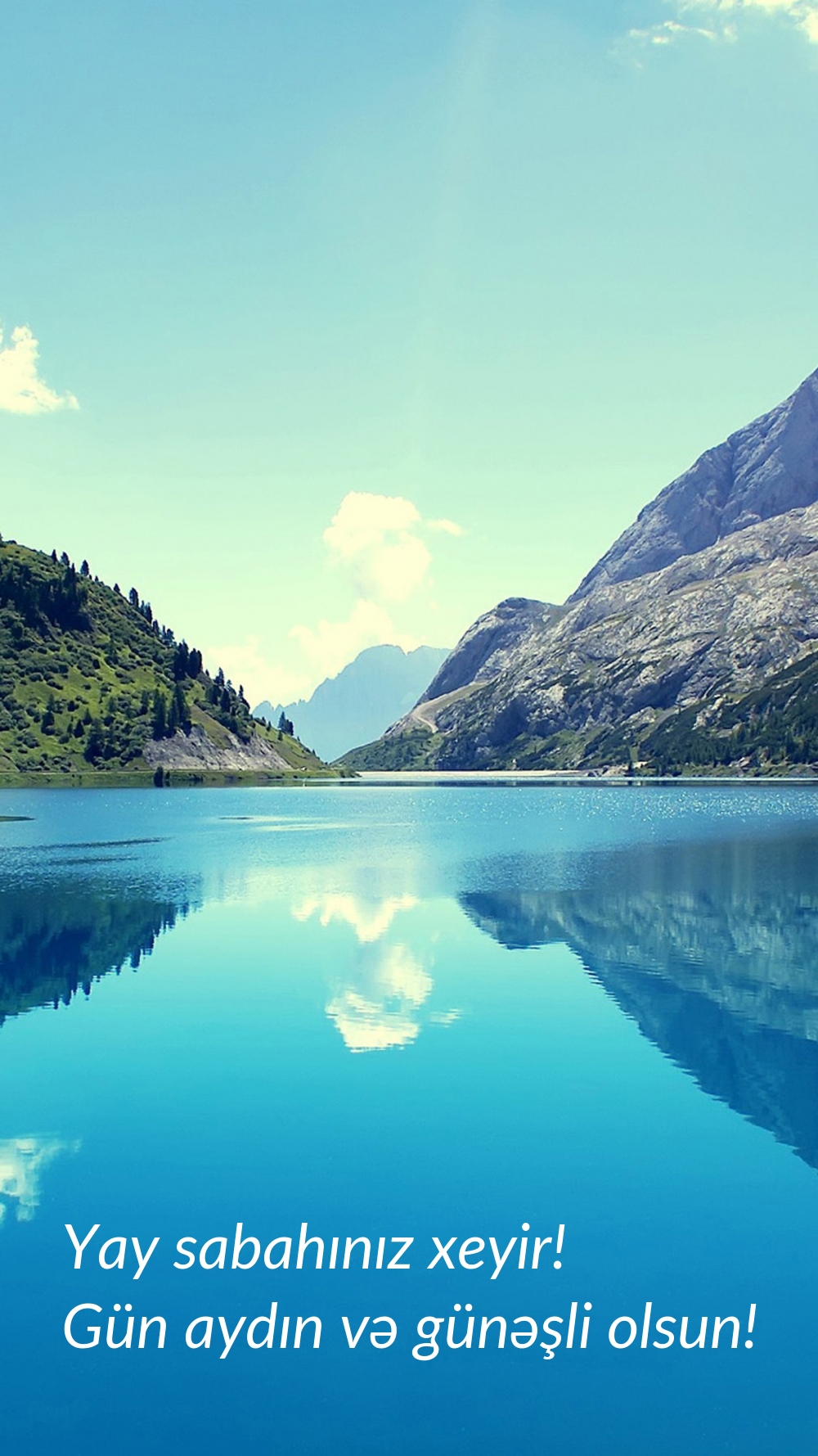 Good summer morning! May the day be clear and sunny!