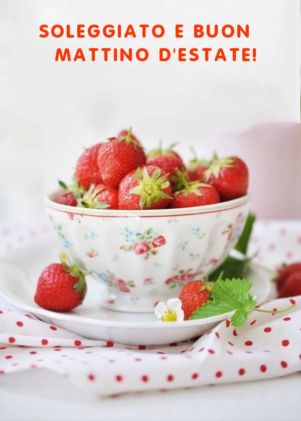 Soleggiato e buon mattino d