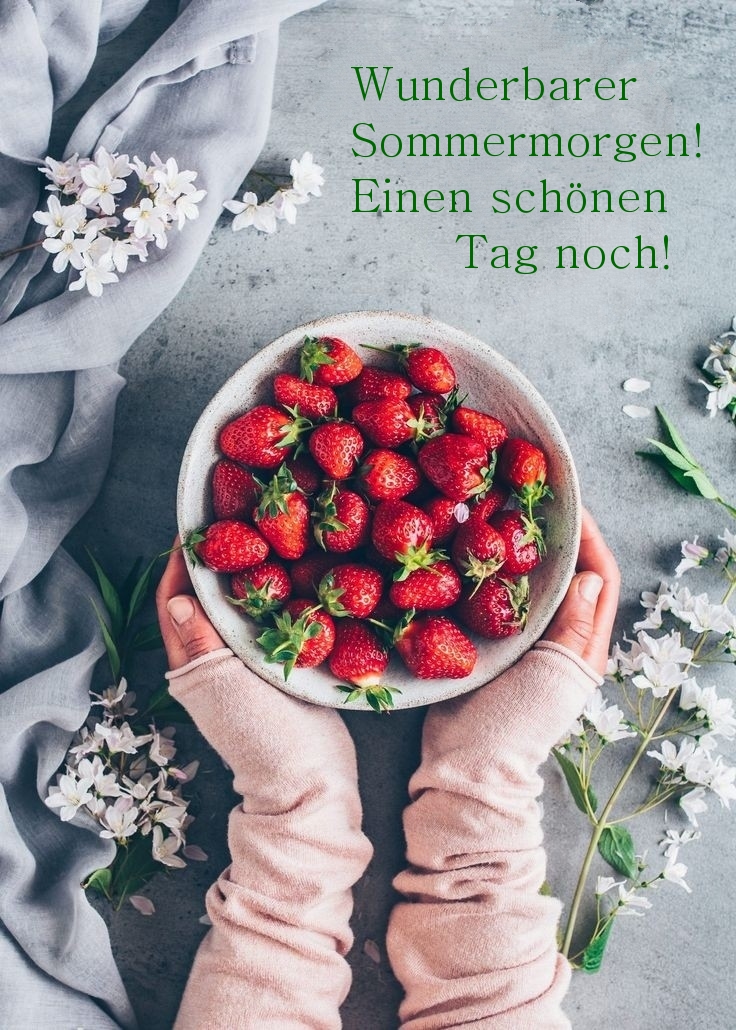 Wunderbarer Sommermorgen! Einen schönen Tag noch!