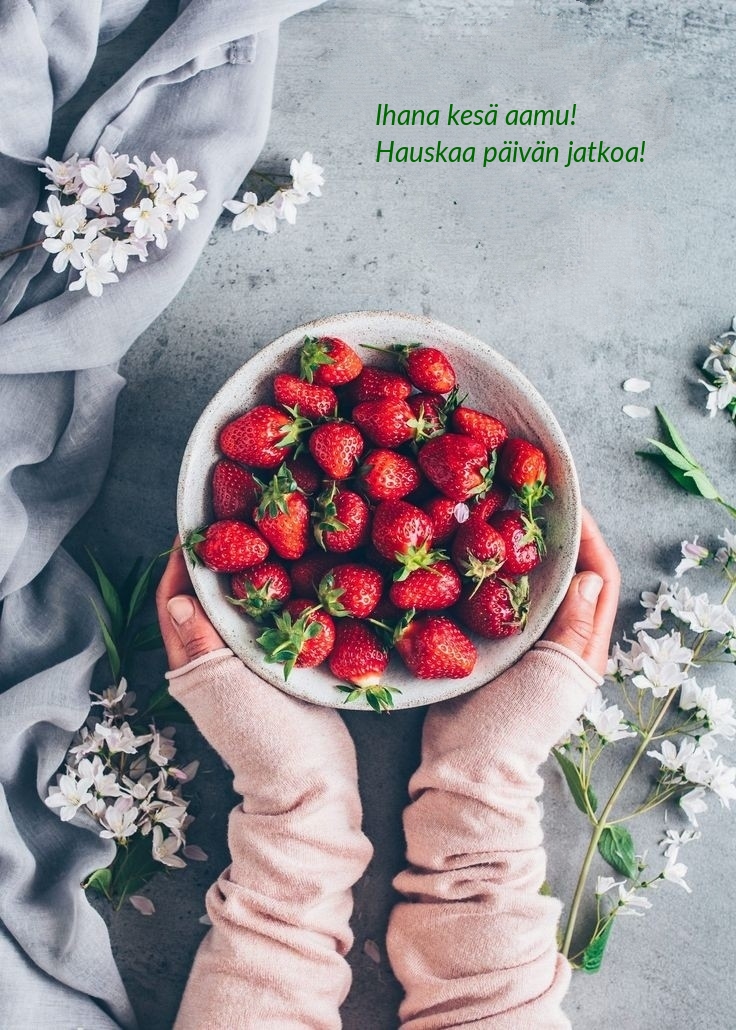 Ihana kesä aamu! Hauskaa päivän jatkoa!