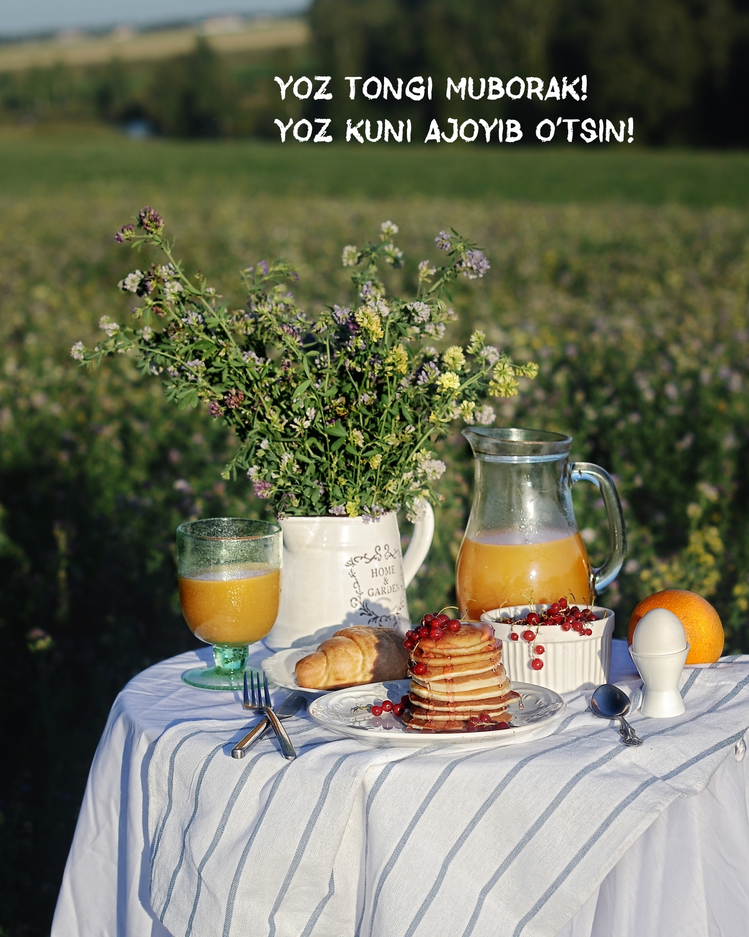 Yoz tongi muborak! Yoz kuni ajoyib o