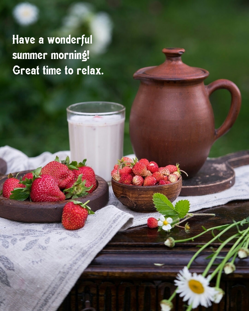 Have a wonderful summer morning! Great time to relax.