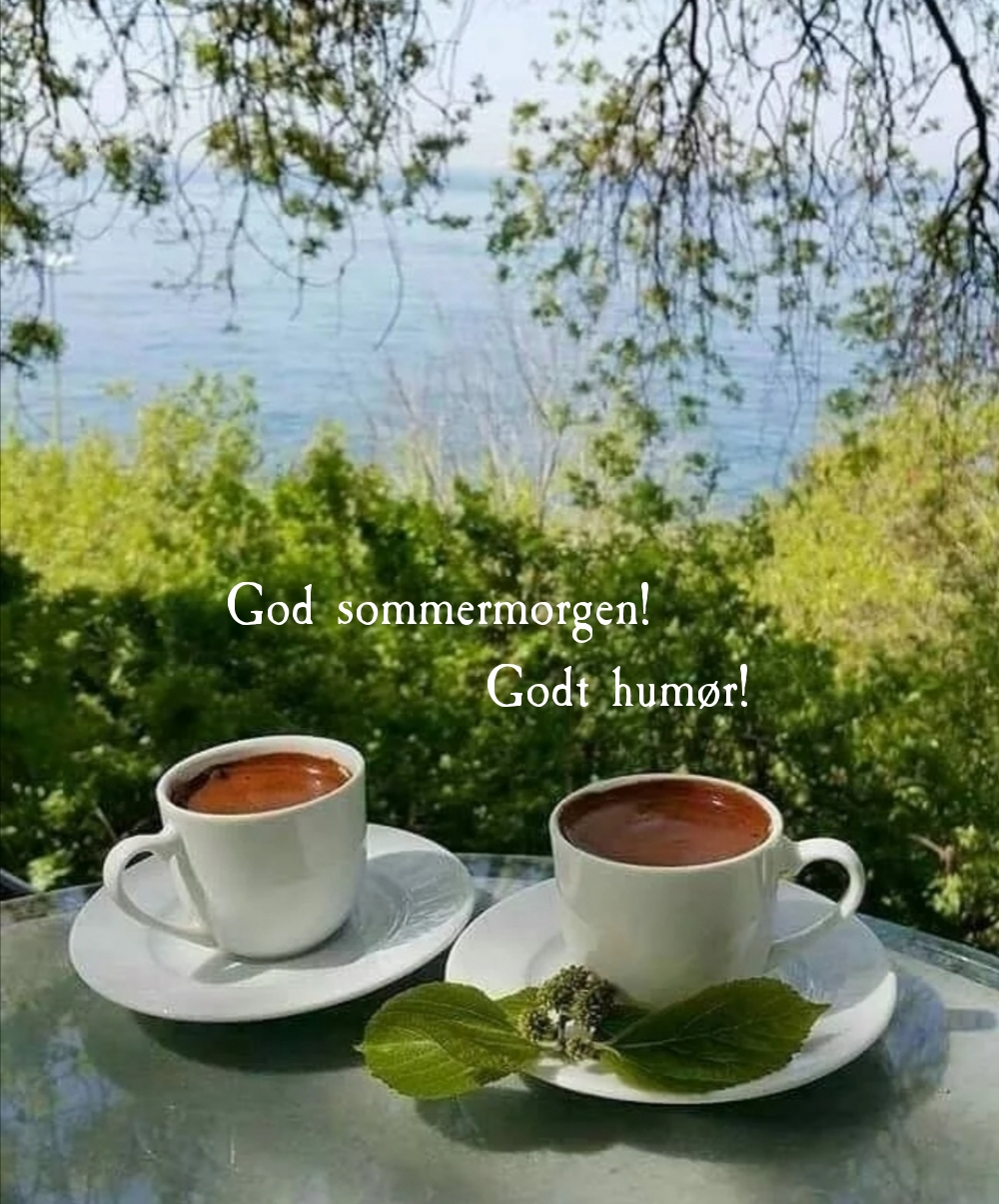 God sommermorgen! Godt humør!