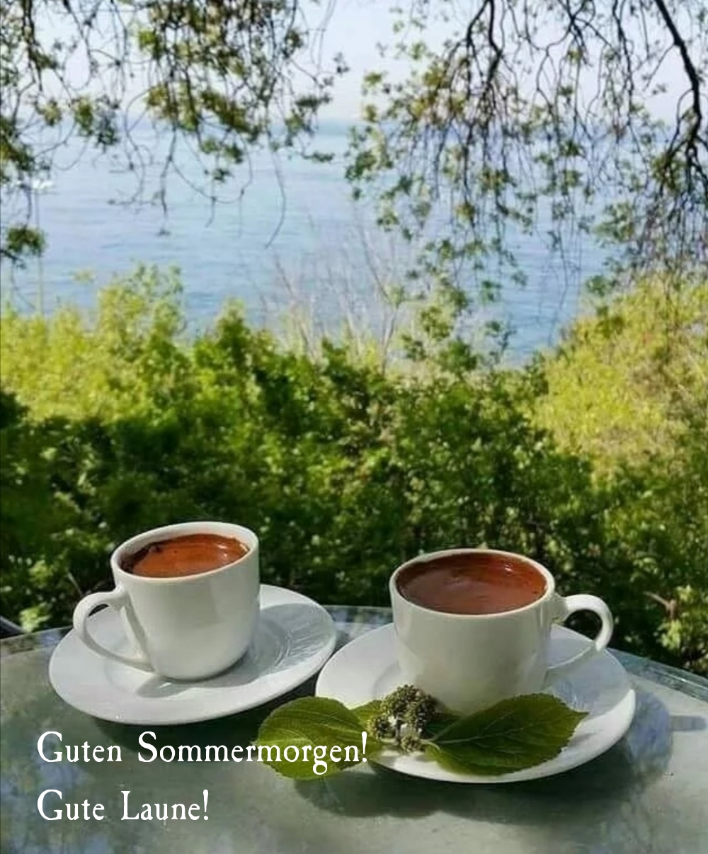 Guten Sommermorgen! Gute Laune!