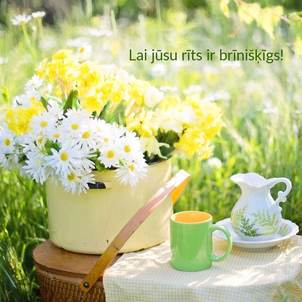 Lai jūsu rīts ir brīnišķīgs!