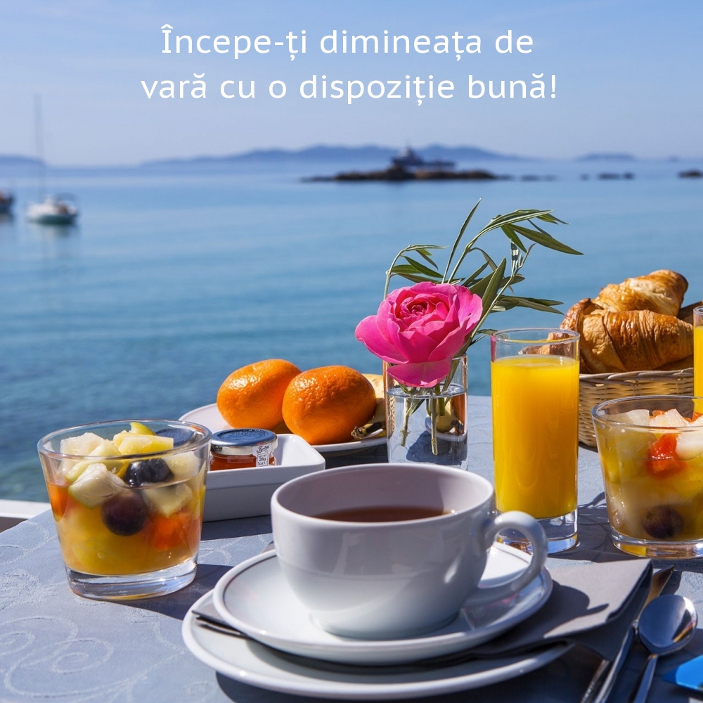 Începe-ți dimineața de vară cu o dispoziție bună!