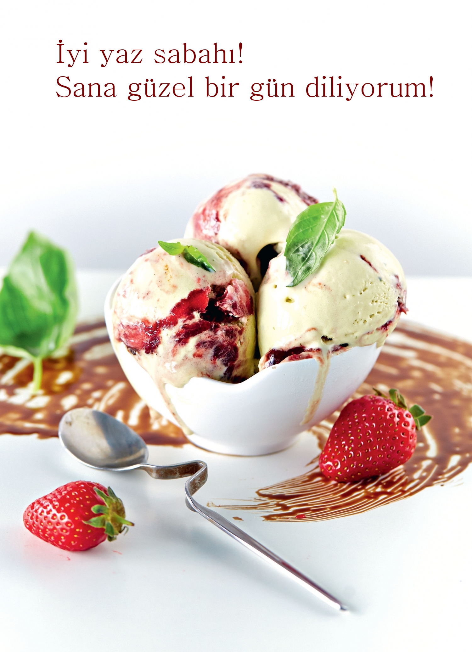 İyi yaz sabahı! Sana güzel bir gün diliyorum!