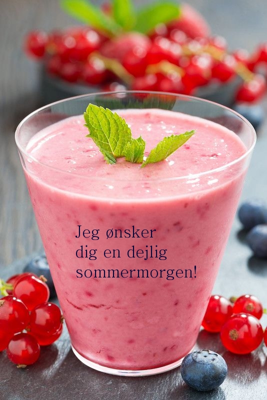 Jeg ønsker dig en dejlig sommermorgen!