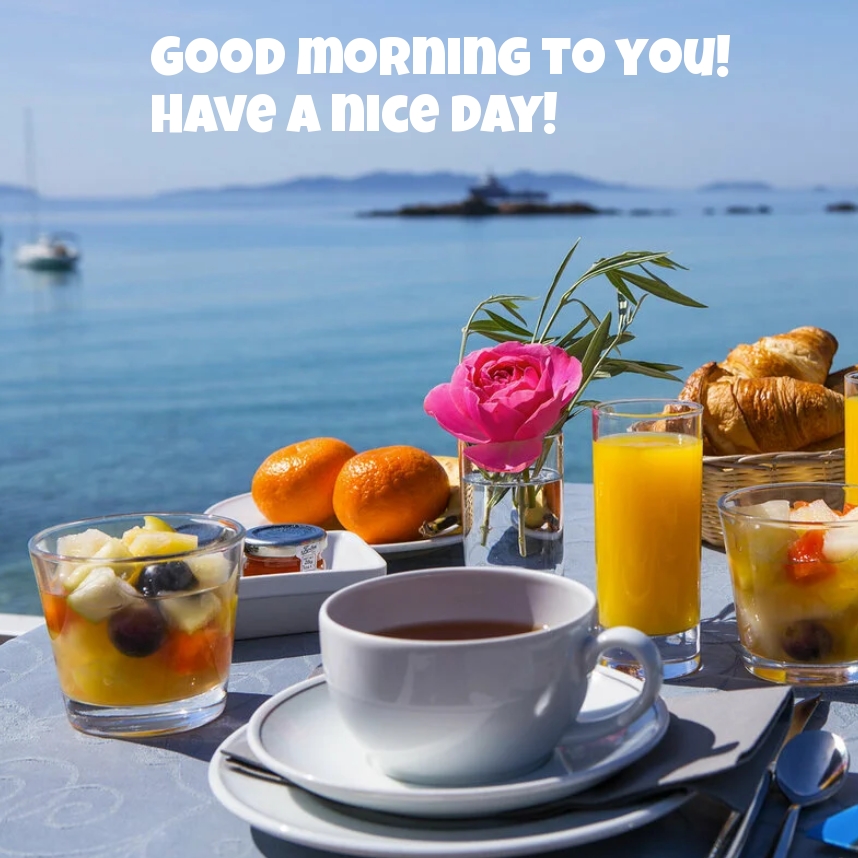 Good morning to you! Have a nice day!