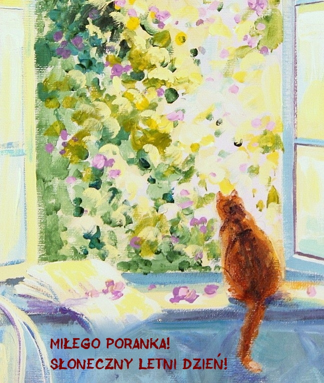 Miłego poranka! Słoneczny letni dzień!