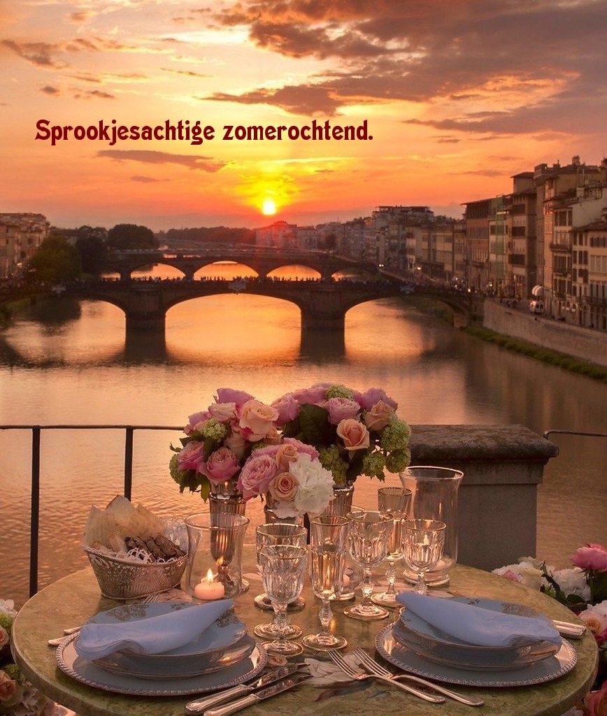 Sprookjesachtige zomerochtend.