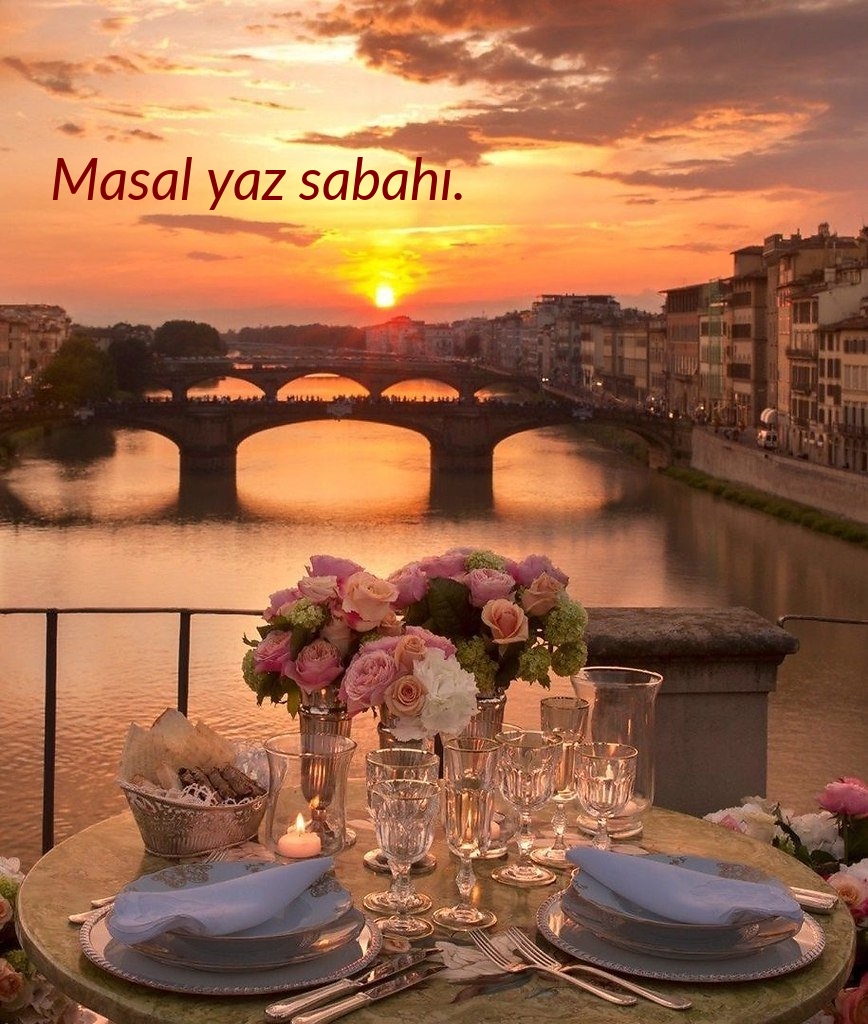 Masal yaz sabahı.