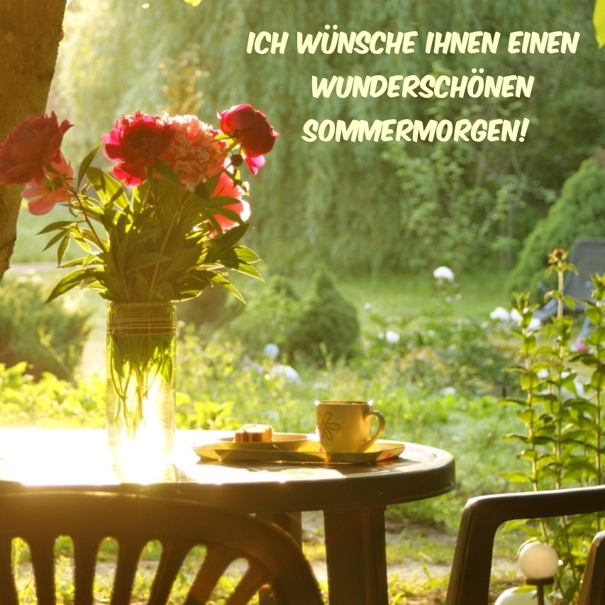 Ich wünsche Ihnen einen wunderschönen Sommermorgen!
