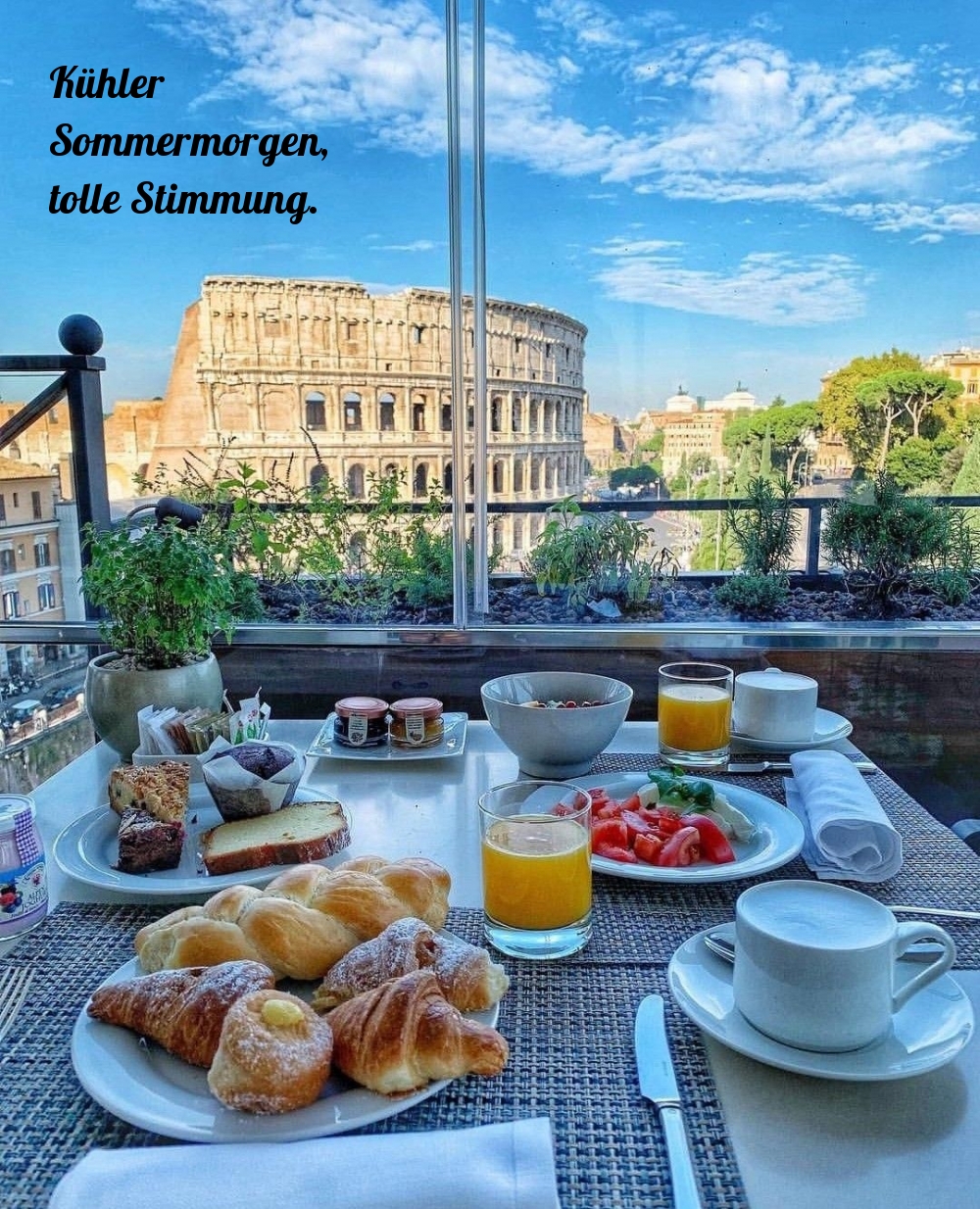Kühler Sommermorgen, tolle Stimmung.