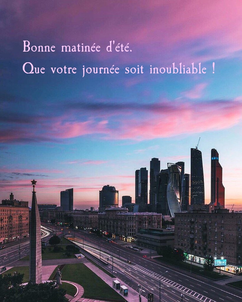 Bonne matinée d