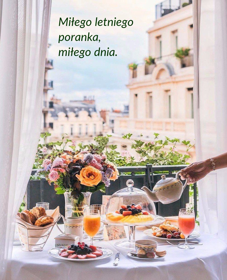 Miłego letniego poranka, miłego dnia.