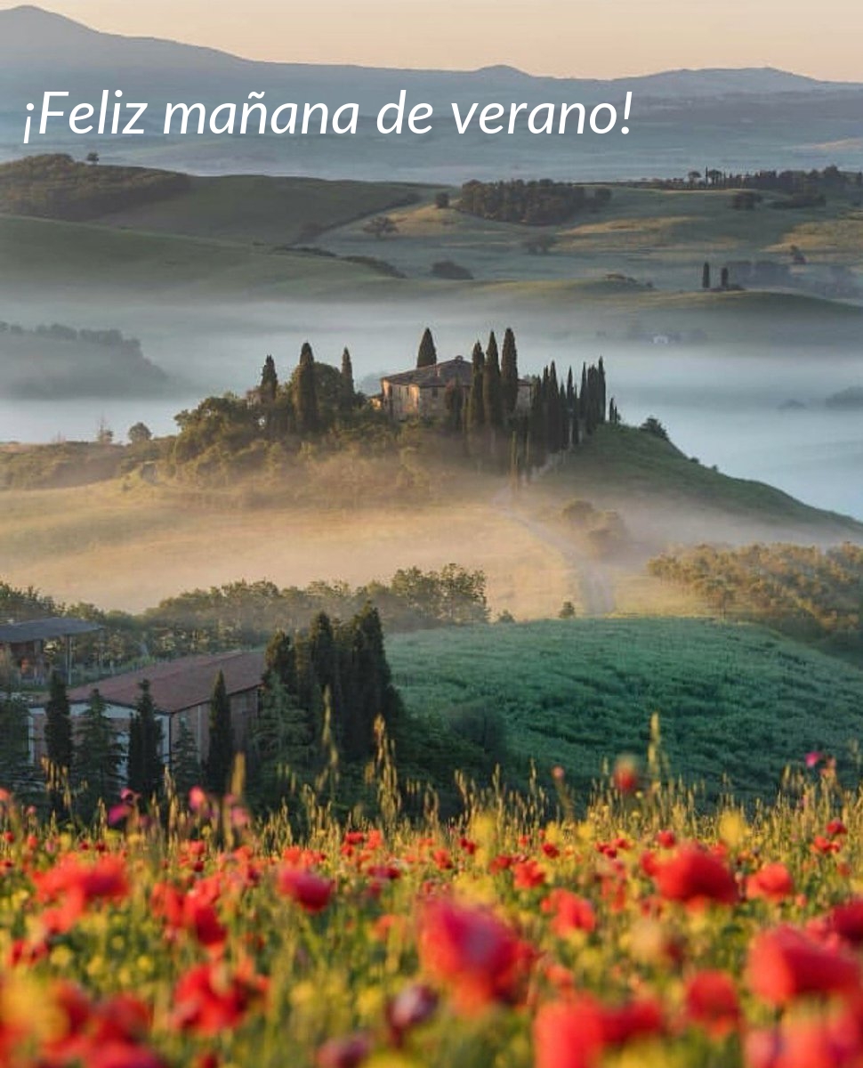 ¡Feliz mañana de verano!