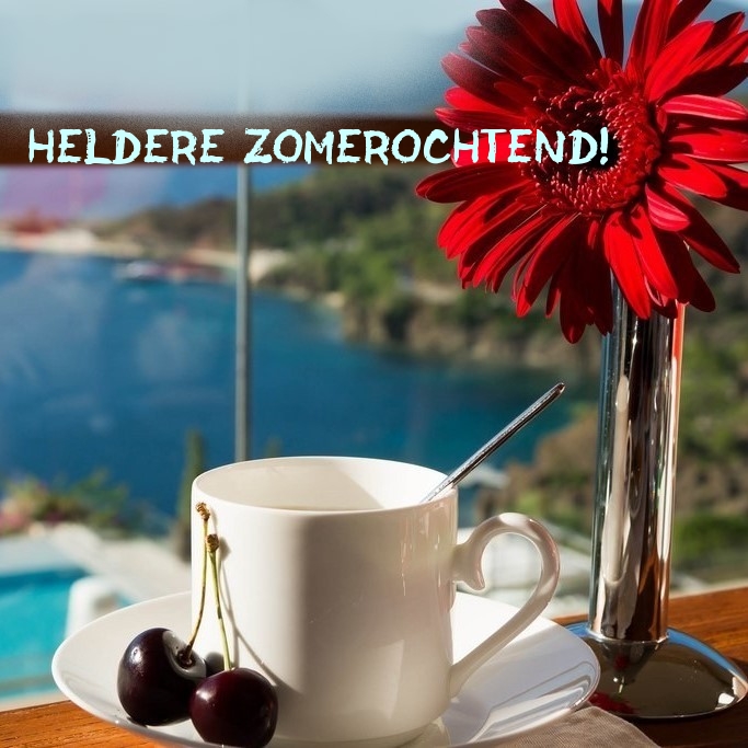 Heldere zomerochtend!