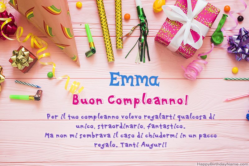 Scarica Happy Birthday card Emma gratis Scarica Happy Birthday card Emma gratis
