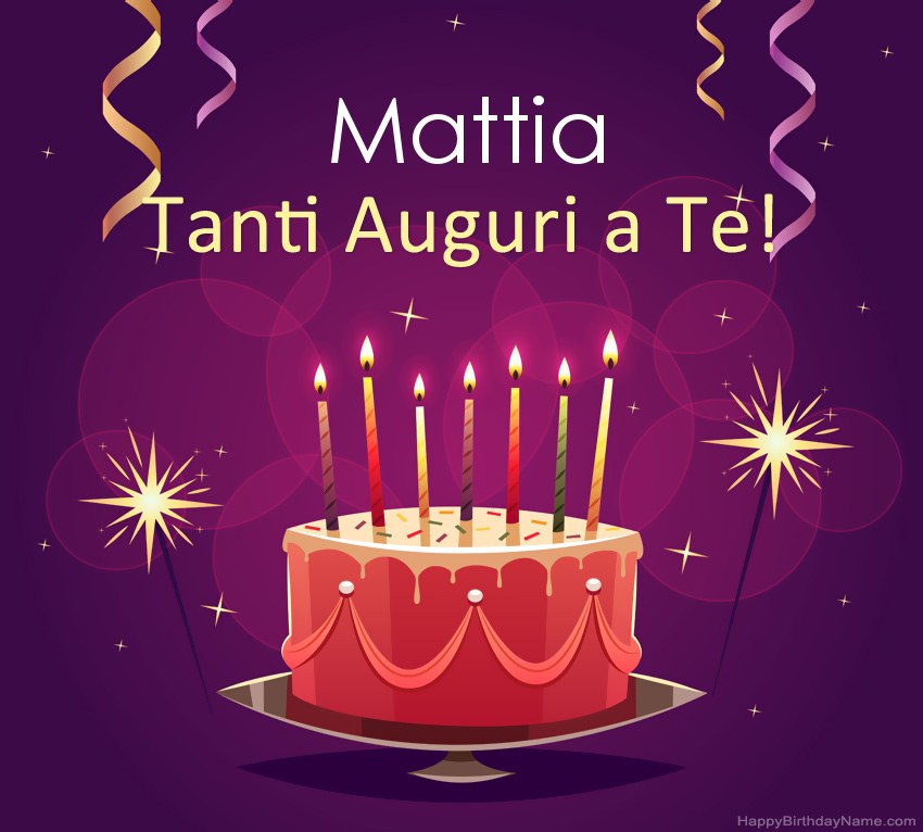 Divertenti saluti per le foto di Happy Birthday Mattia